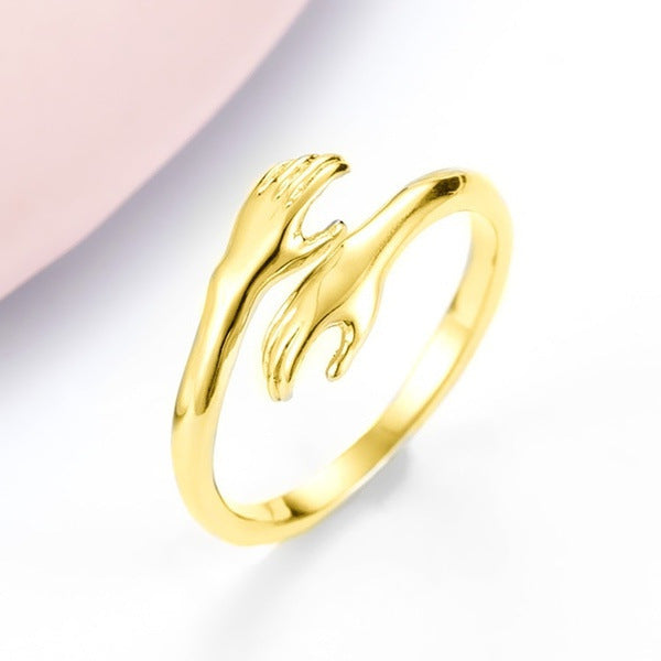 Gold hug ring