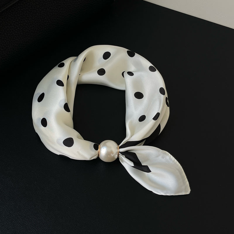 White polka dot neckerchief