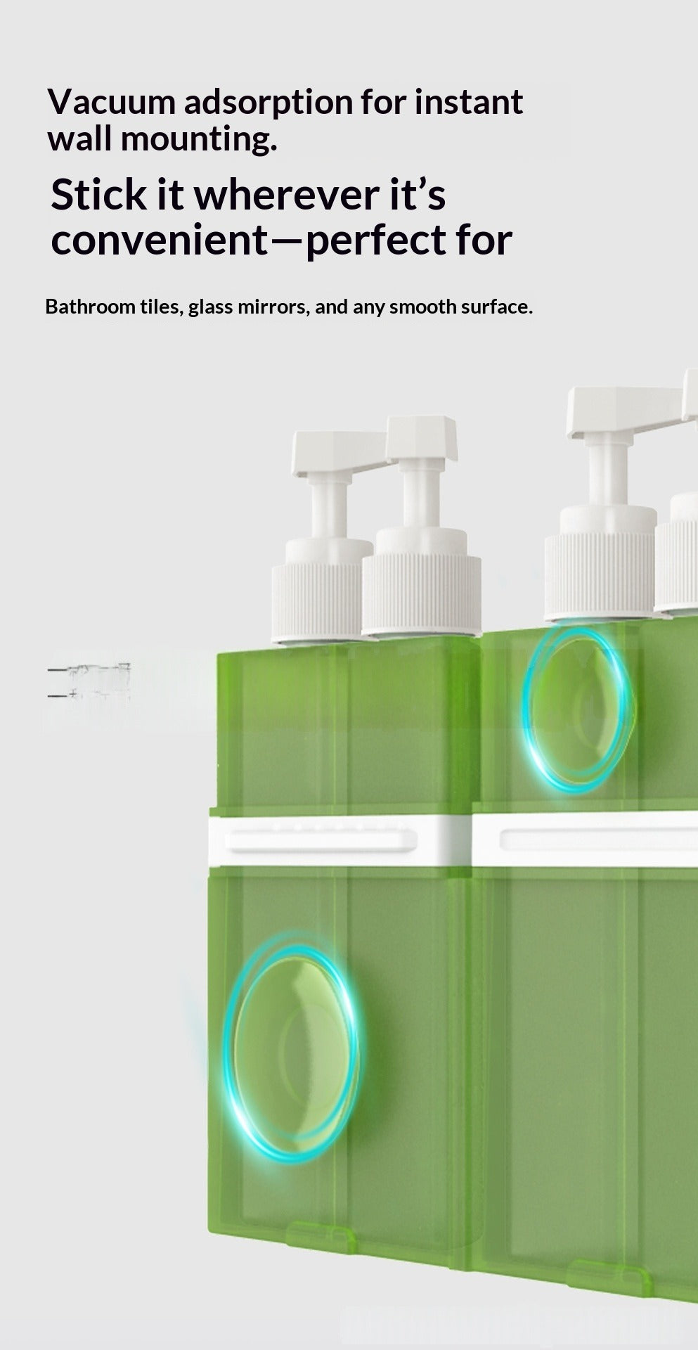 4-in-1 Travel Dispenser Bottle — Wall-Mount Collapsible Silicone