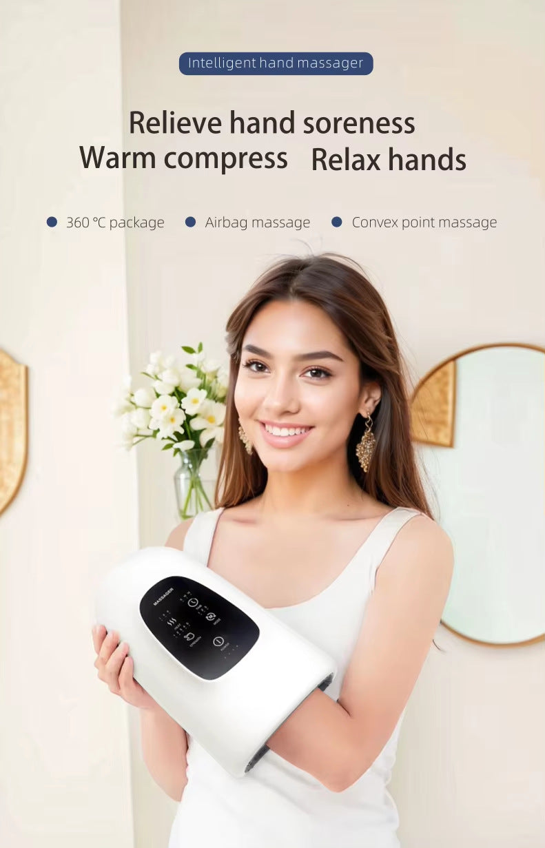 Relieve hand soreness with warm compress