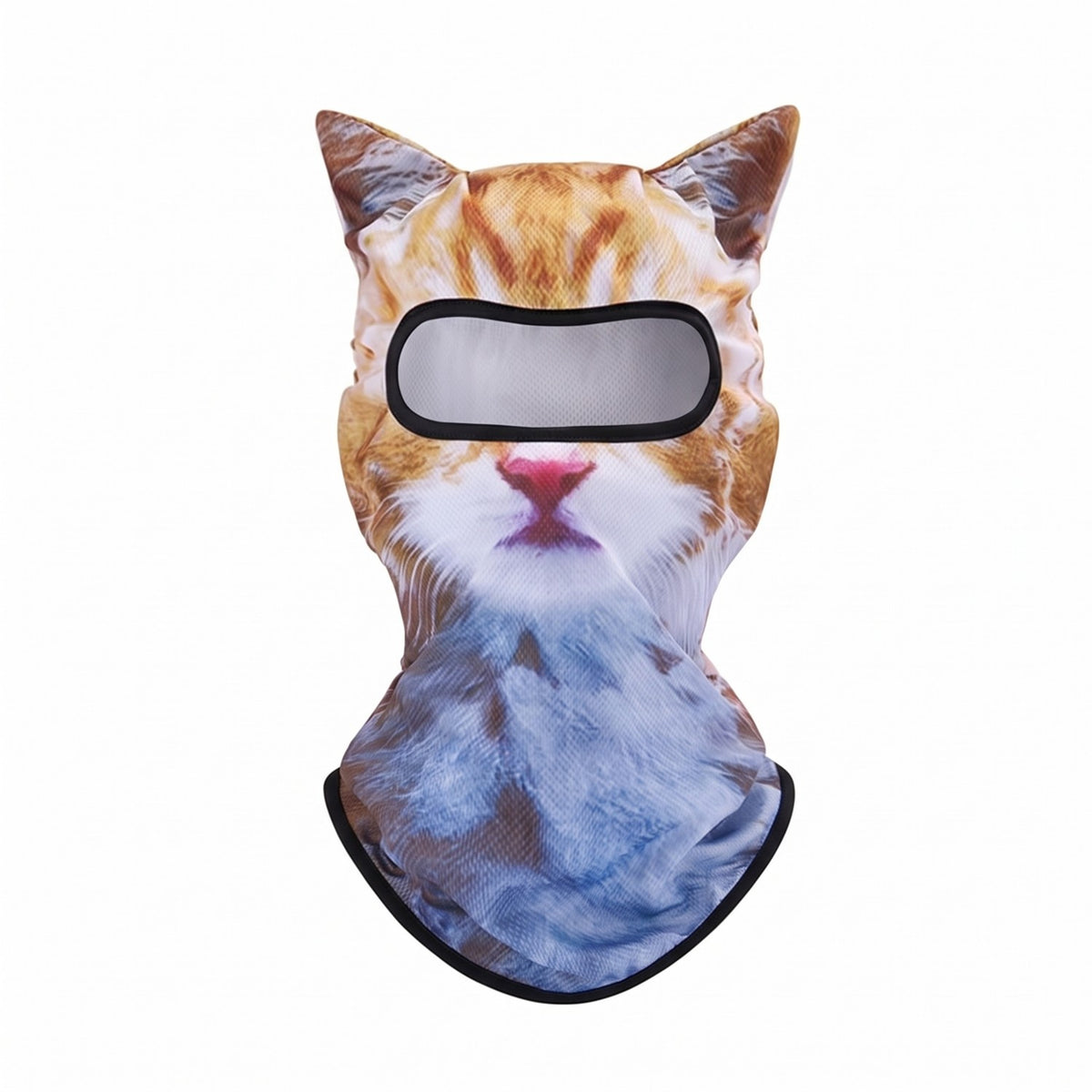 Orange tabby cat 3D print balaclava