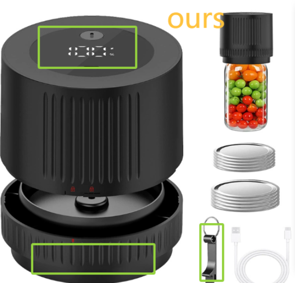 Mason Jar Vacuum Sealer — Electric Food Preservation Kit