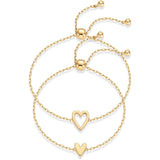 Matching Hearts Bracelet Set — Keep One, Gift the Other (Gold or Silver) 1