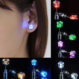 Light-Up LED Stud Earrings — Glowing Crystal-Look Party Earrings 1