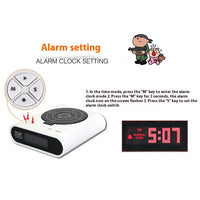 Electronics Desk Clock Digital Gun Alarm Clock Gadget Target Laser Shoot For Children's Alarm Clock Table Awakening 5