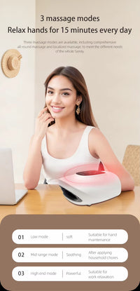 Cordless Heated Hand Massager — Air Compression Hand Spa with Timer 5