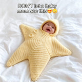 Starfish Baby Romper — Hooded Knit One-Piece 1