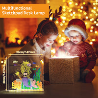 LED Acrylic Drawing Board DIY Erasable Luminous Writing Boards With Stand USB Plug Message Board With NightLight 4