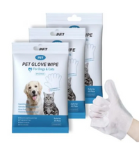 Pet Cleaning Gloves & Wipes 14