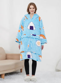 Cozy Heated Hoodie Blanket — USB Wearable Sherpa Blanket with Back Heating 11