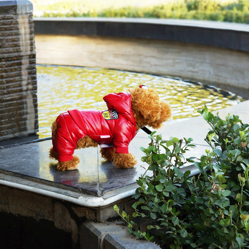 Cozy Puffer Dog Jacket — Windproof Down-Cotton Winter Coat