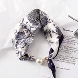 Magnetic Pearl Clasp Neckerchief — No-Tie Satin-Finish Square Neck Scarf 13