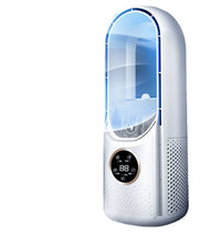 Portable USB Air Cooler Leafless Electric Fan Silent Timer Air Conditioner Cooling Fan Humidifier Conditioning Fan 8