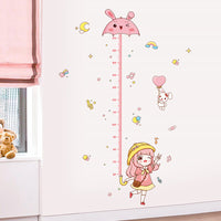 Removable Cartoon Height Stickers for Kids' Rooms 2