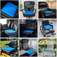 Honeycomb Gel Seat Cushion - Breathable Pressure-Relief Comfort Pad 31