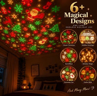 Cozy Christmas Tree Projector Lamp — USB Ceiling Light with 6 Holiday Scenes 3