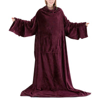 Cozy Wearable Blanket — Oversized Sleeved Throw with Giant Pocket 9