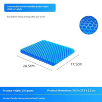 Honeycomb Gel Seat Cushion - Breathable Pressure-Relief Comfort Pad 13