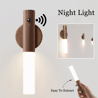 Magnetic Motion-Sensor LED Night Light — Wireless & Rechargeable