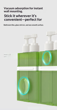 4-in-1 Travel Dispenser Bottle — Wall-Mount Collapsible Silicone 7