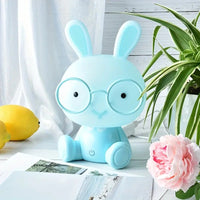 Cute Rabbit Glasses Table Lamp - USB Cartoon Night Light 4