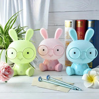 Cute Rabbit Glasses Table Lamp - USB Cartoon Night Light 5