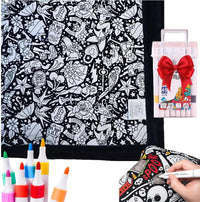 DIY Coloring Blanket With Markers 18