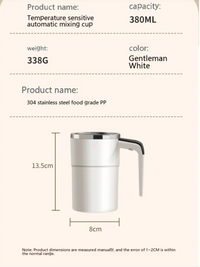 Self-Stirring Coffee Mug — Rechargeable Magnetic Mixing Cup, 380 ml 4
