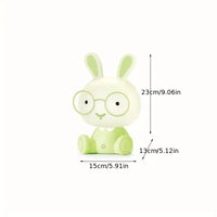 Cute Rabbit Glasses Table Lamp - USB Cartoon Night Light 6