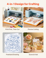 12-Inch Vinyl Cutting Machine — Button-Controlled Craft Cutter with Bluetooth, Wi-Fi & USB 2