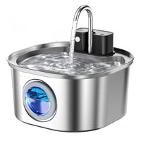 PurrFlow Wireless Cat Water Fountain — Cordless 3.2 L Stainless Steel Fountain with Motion Sensor 1