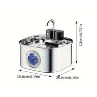 PurrFlow Wireless Cat Water Fountain — Cordless 3.2 L Stainless Steel Fountain with Motion Sensor 6