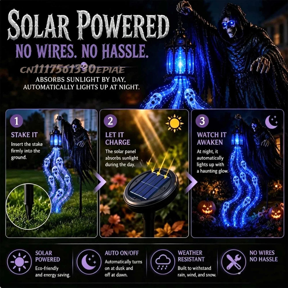 Bigger than a typical garden light — size comparison