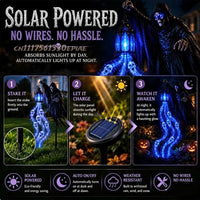 Soul Harvester Animated Garden Light — Solar Grim Reaper Stake 5