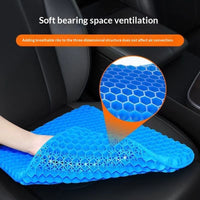 Honeycomb Gel Seat Cushion - Breathable Pressure-Relief Comfort Pad 2