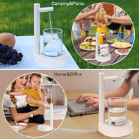 Desk Dispenser Electric Water Gallon Automatic Water Bottle Dispenser Rechargeable Water Dispenser 6