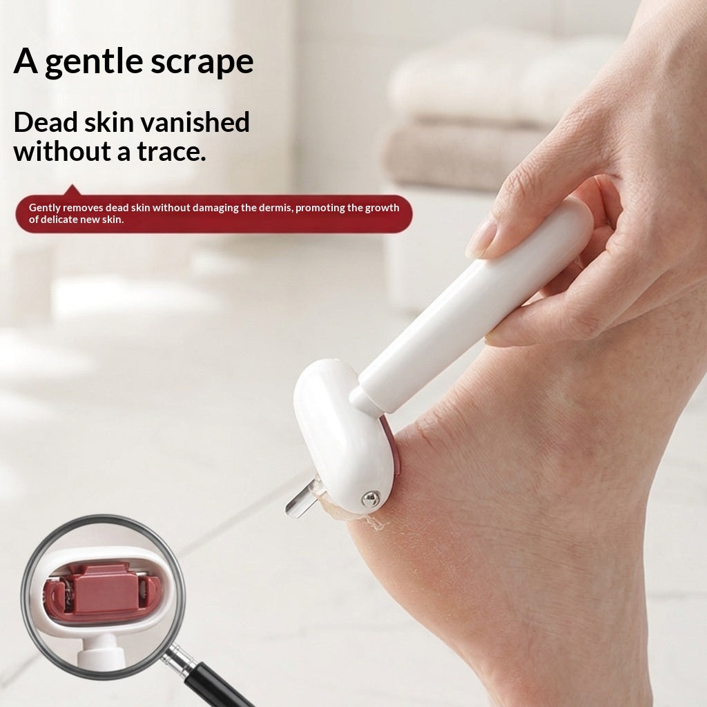 Red and white foot files side by side showing both head textures