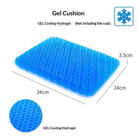 Honeycomb Gel Seat Cushion - Breathable Pressure-Relief Comfort Pad 24