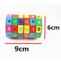 Cylindrical Six-Sided Math Cube for Kids Learning Toy 5