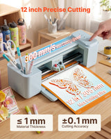 12-Inch Vinyl Cutting Machine — Button-Controlled Craft Cutter with Bluetooth, Wi-Fi & USB 1