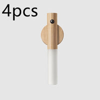 Auto LED USB Magnetic Wireless Night Light Corridors Porch Lights PIR Motion Sensor Wall Light Cabinet Lamp 14