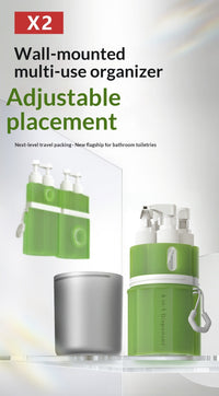 4-in-1 Travel Dispenser Bottle — Wall-Mount Collapsible Silicone 8