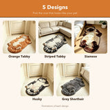 Sleepy Cat Floor Mat — Cute Animal-Shaped Rug in 5 Designs 2