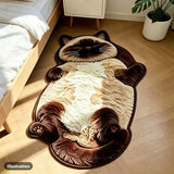 Sleepy Cat Floor Mat — Cute Animal-Shaped Rug in 5 Designs 5