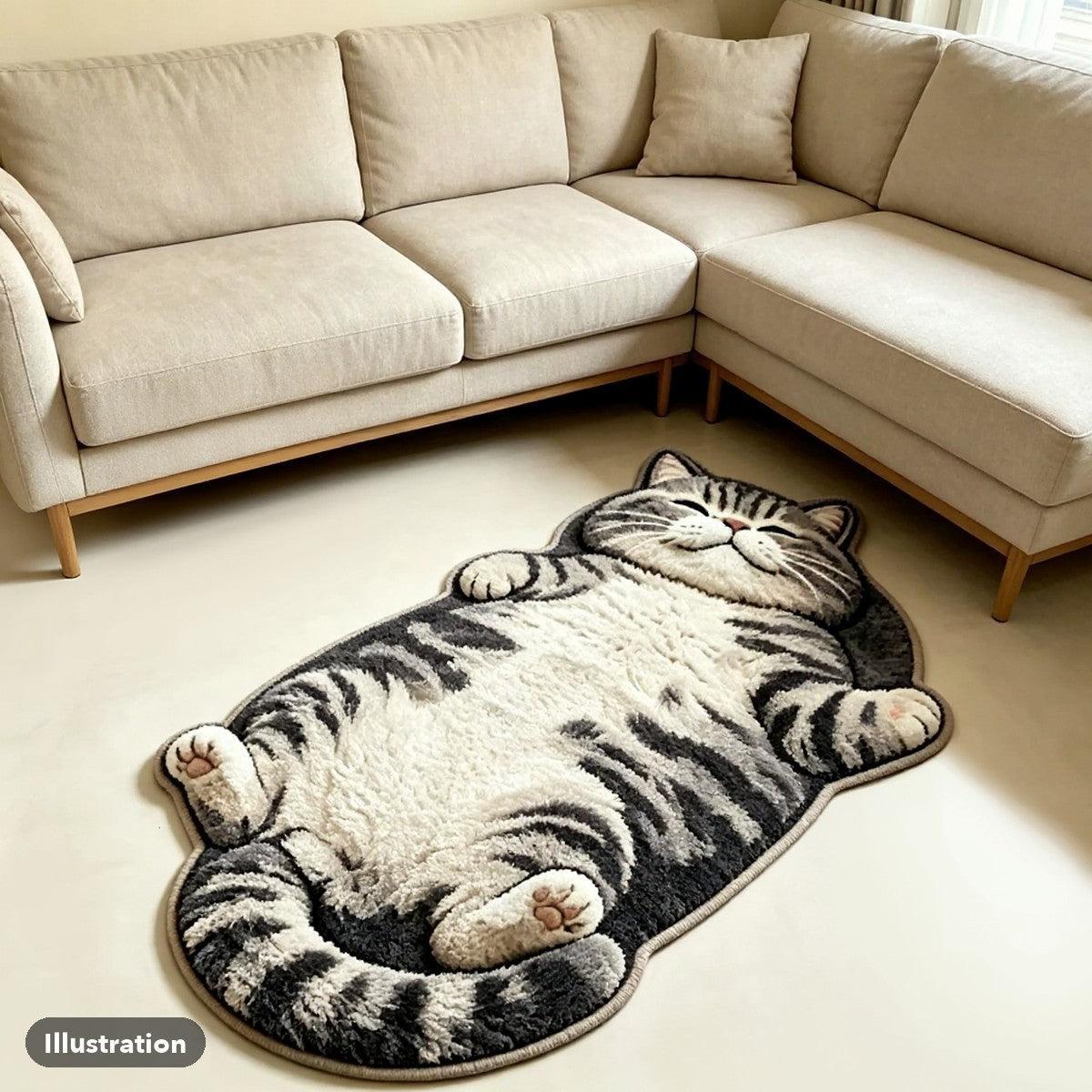 Illustration of the Striped Tabby design in a living room