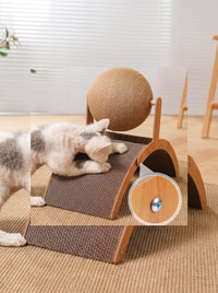 Wobble Ball Cat Scratcher — Sisal Ball & Curved Scratch Board 8