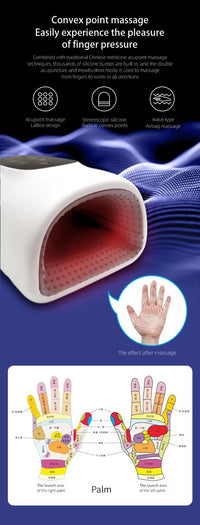 Cordless Heated Hand Massager — Air Compression Hand Spa with Timer 7