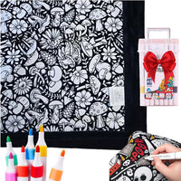 DIY Coloring Blanket With Markers 1