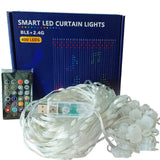 Smart LED Curtain Lights — 400 Color-Changing LEDs with App, Music Sync & DIY Patterns 4