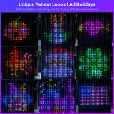 Smart LED Curtain Lights — 400 Color-Changing LEDs with App, Music Sync & DIY Patterns 8